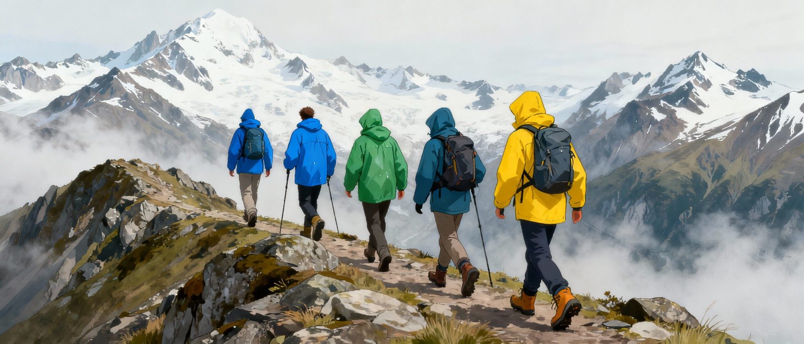 Arc'Teryx Covert rain jacket tested on Kepler Track alpine section
