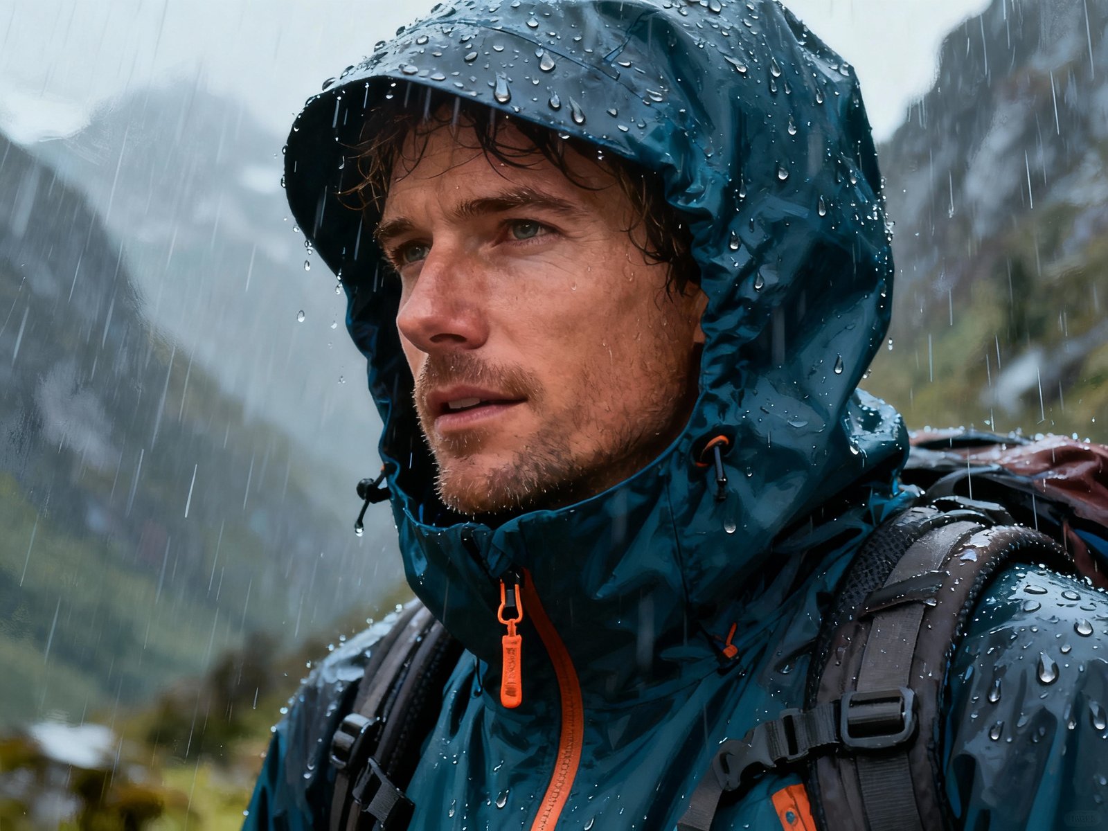 Outdoor Research Helium Rain Jacket packed for Great Walks hut trips