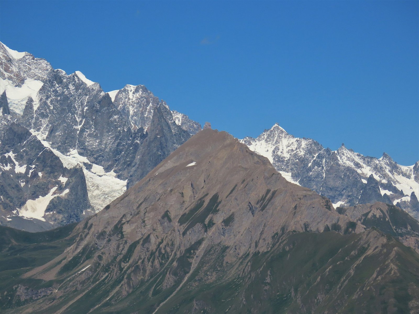 Mont Berrio Blanc on the Tour du Mont Blanc route in the French Alps