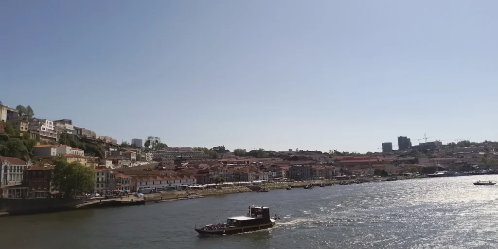 View from Luís I Bridge over the Douro River, Porto — start of the Portuguese Camino