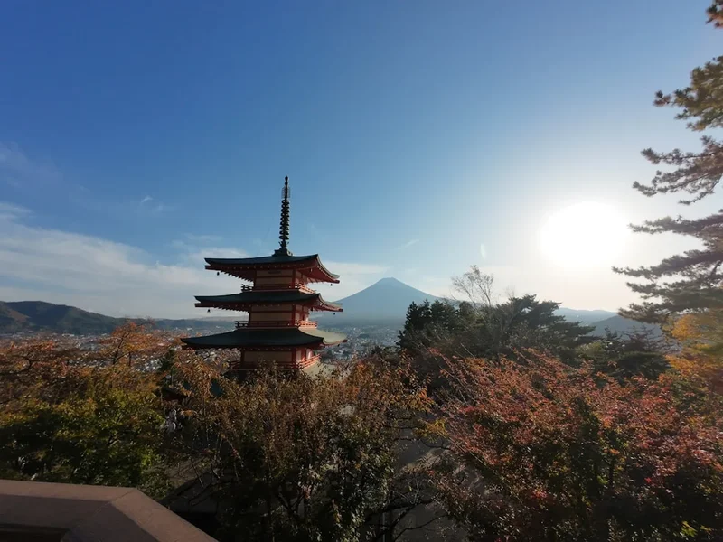 Scenic landscape of Mount Hiei Pilgrimage in Japan