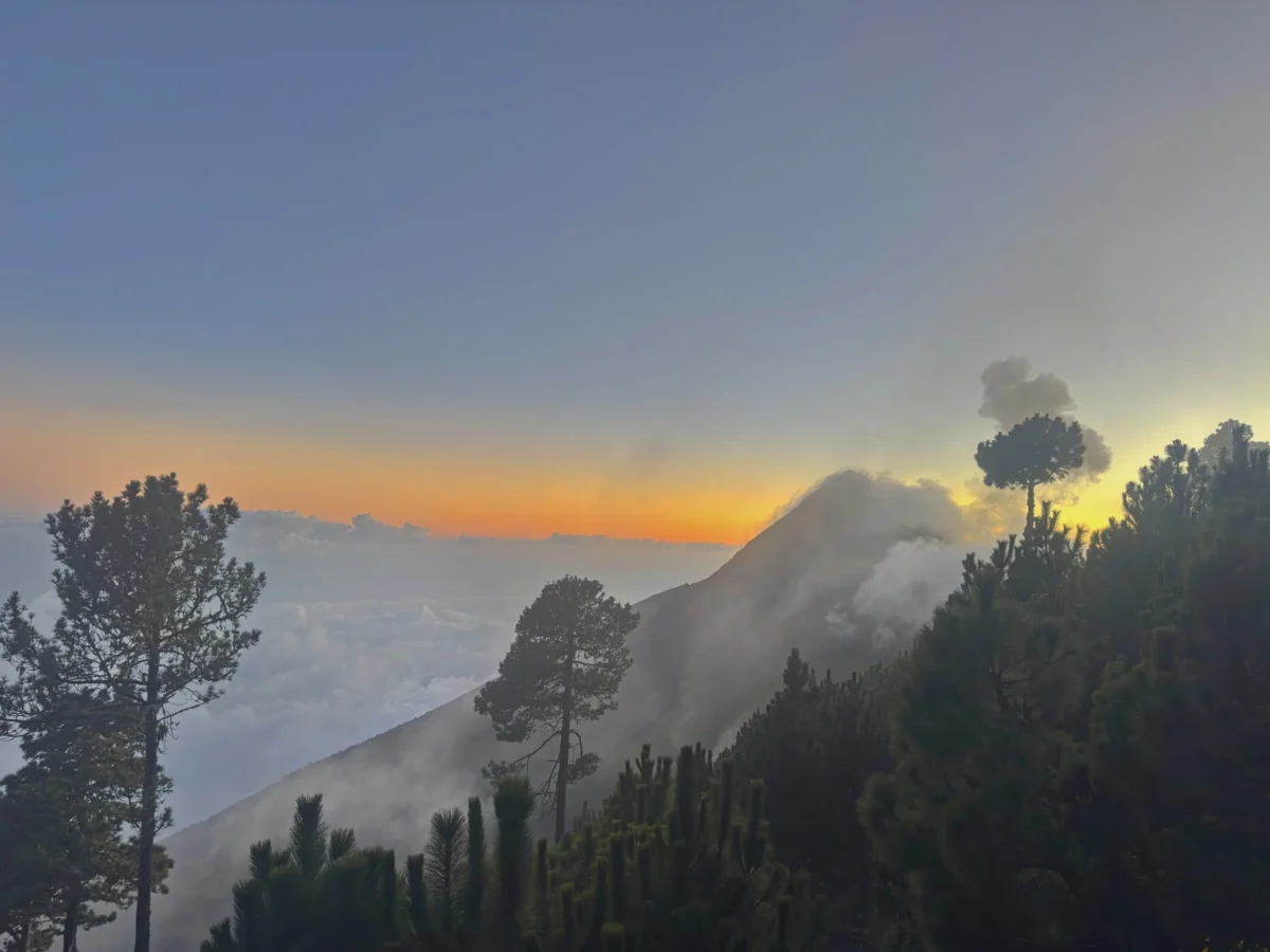 Scenic landscape of Acatenango Volcano Hike in Guatemala