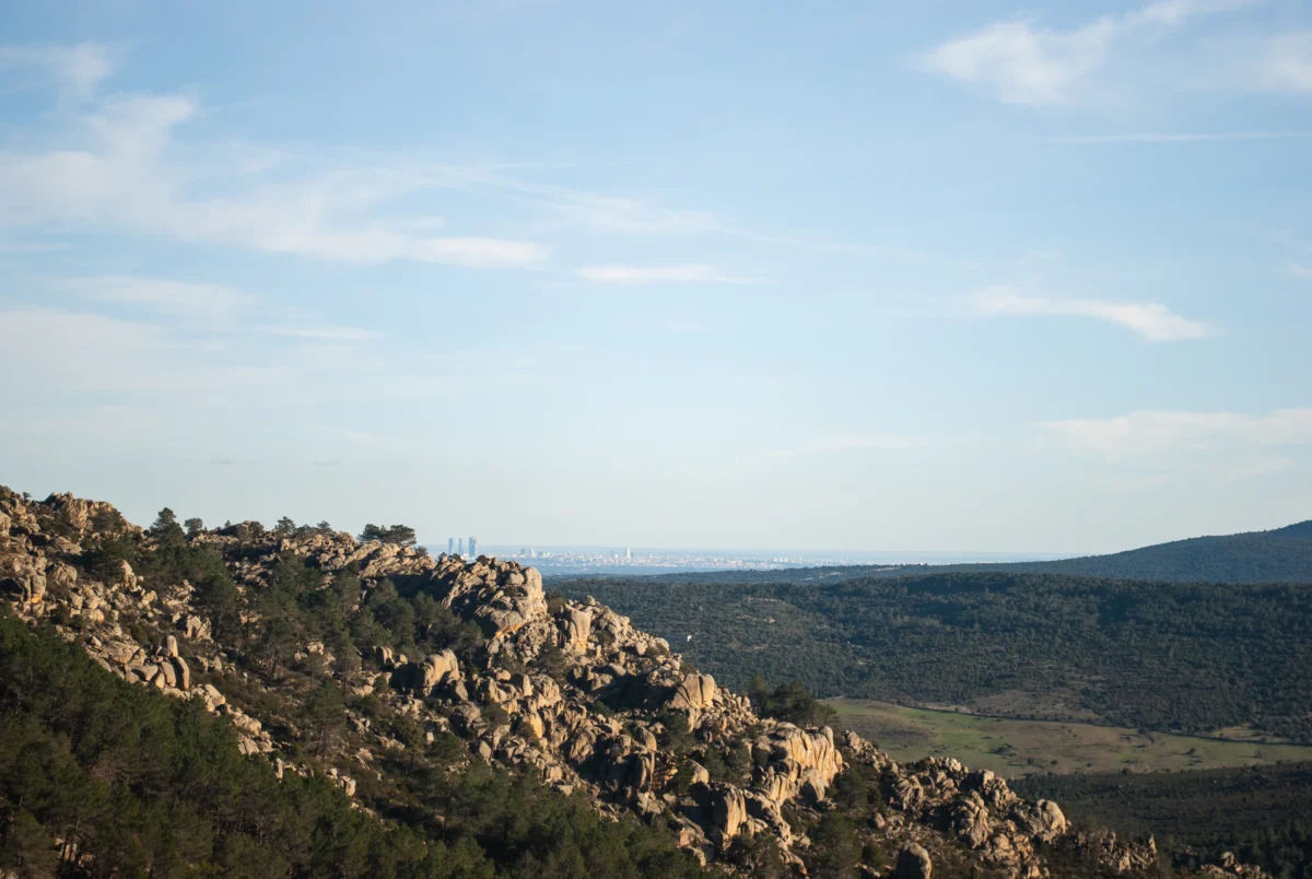 Scenic landscape of Camino de Madrid in Spain