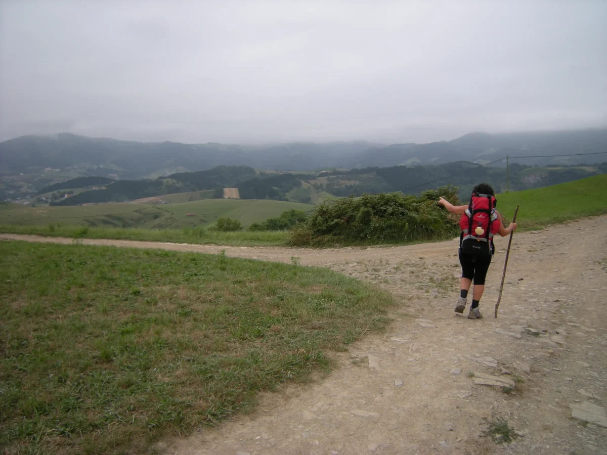 Scenic landscape of Camino del Norte in Spain