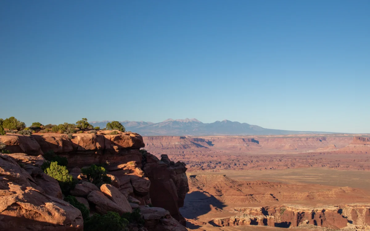 Scenic landscape of Canyonlands Maze District in USA