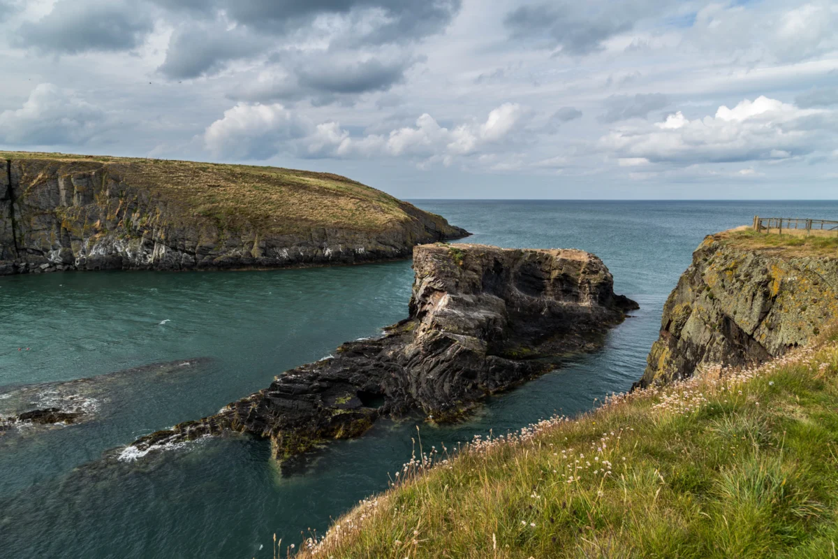 Scenic landscape of Ceredigion Coast Path in Wales