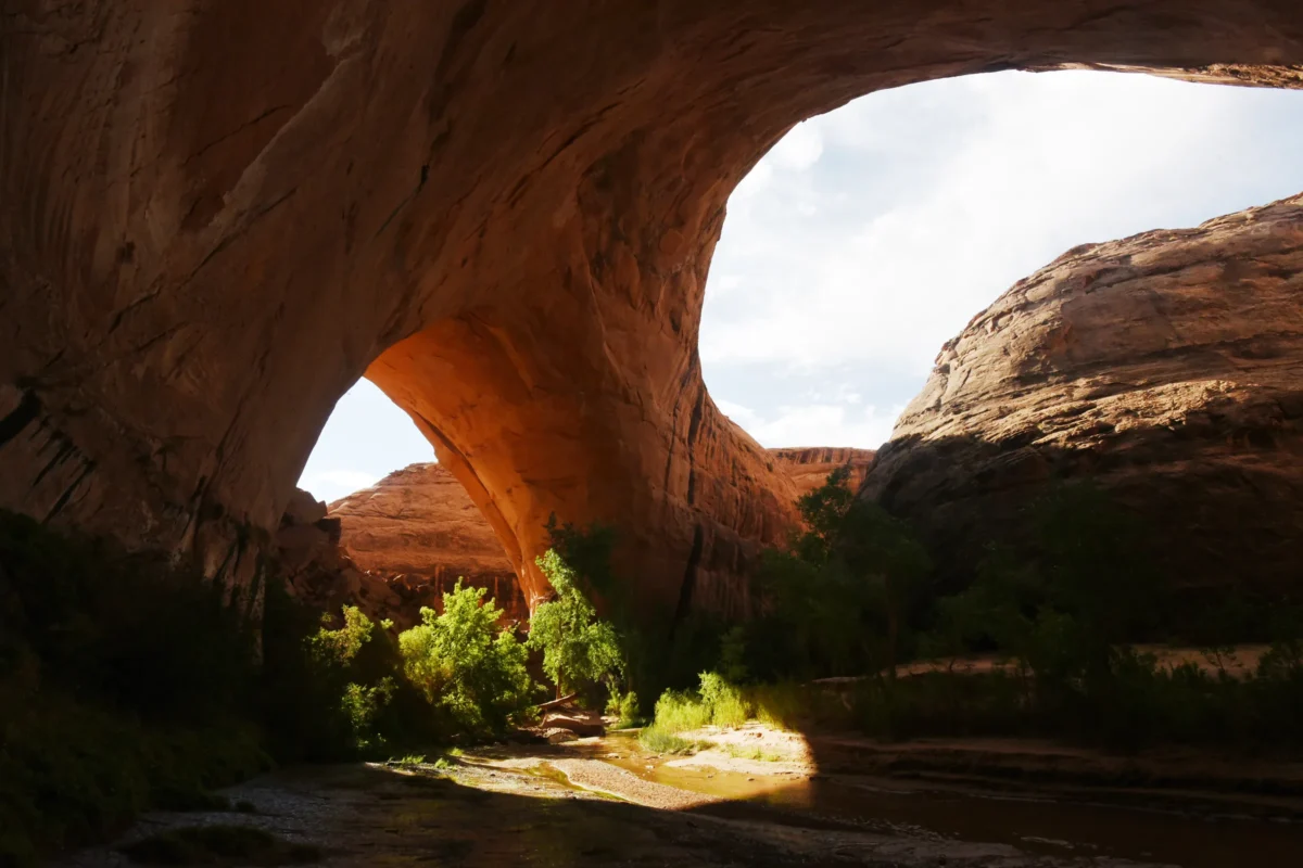 Scenic landscape of Coyote Gulch Loop in USA