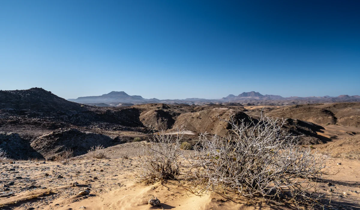 Scenic landscape of Damaraland Trek in Namibia