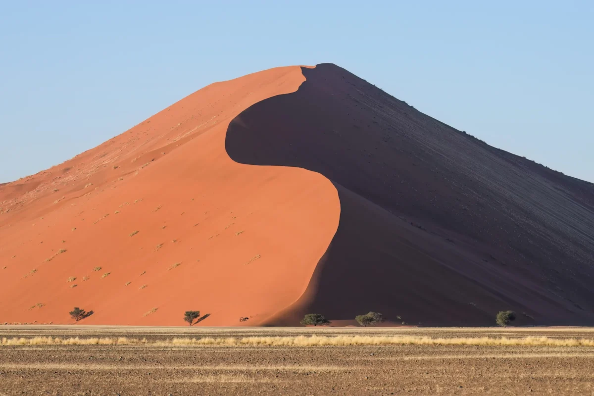Scenic landscape of Dune 45 Trek in Namibia