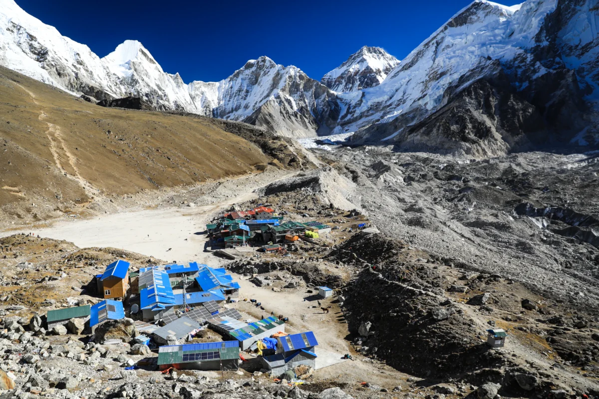 Scenic landscape of Everest Base Camp Trek in Nepal