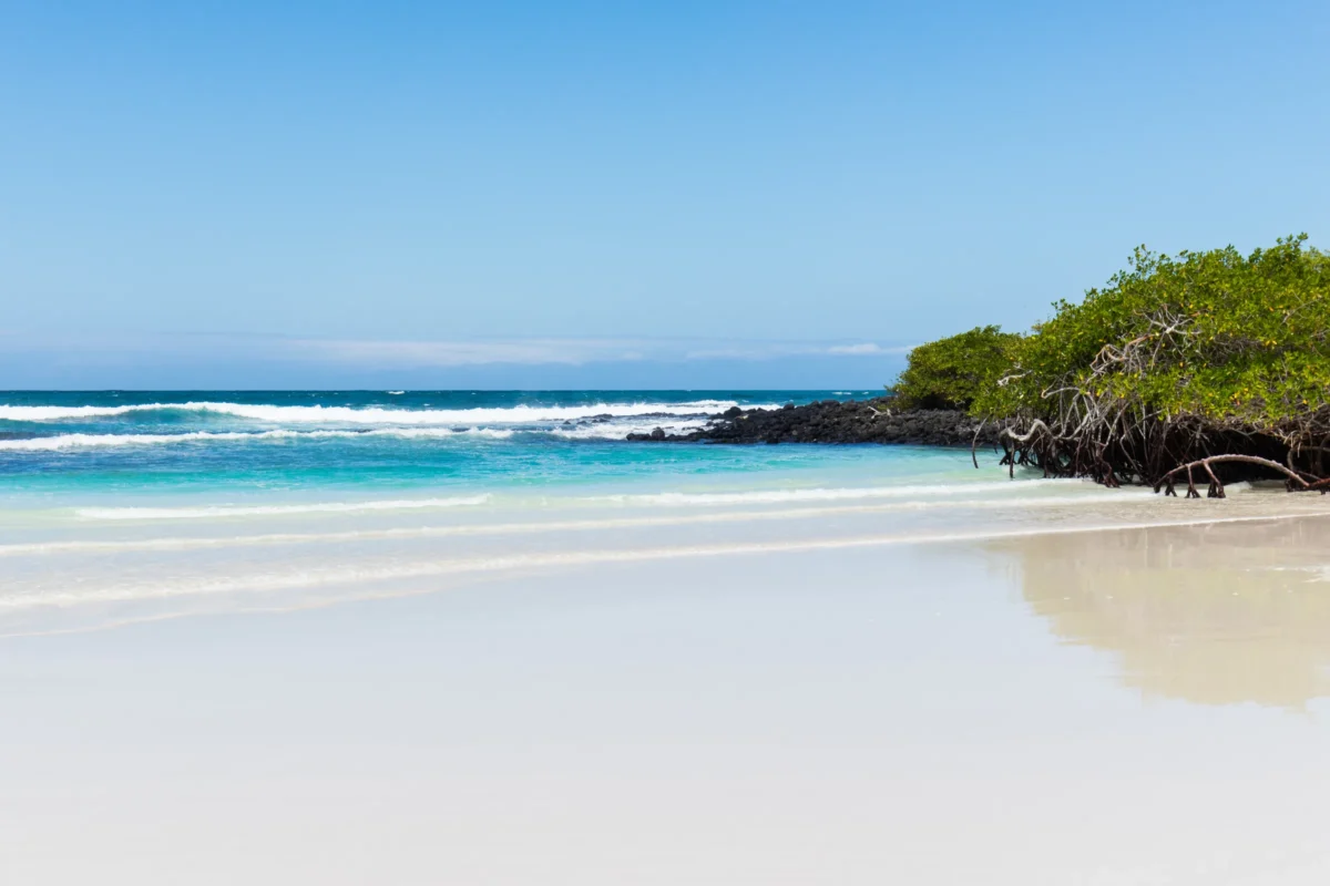 Scenic landscape of Galapagos Coastal Trek in Ecuador