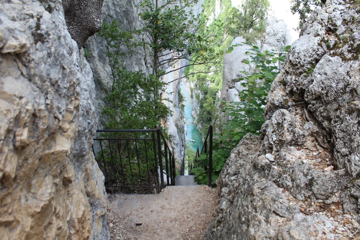 Scenic landscape of Gorges du Verdon Trail in France