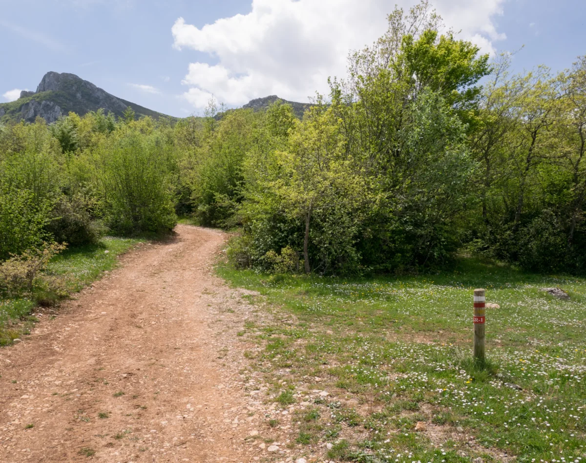 Scenic landscape of GR1: Sendero Histórico (Catalonia) in Spain