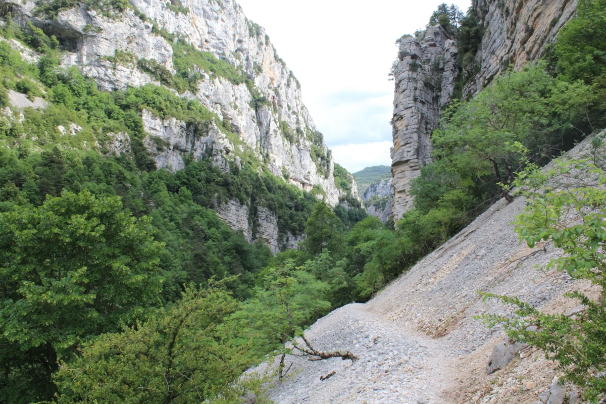 Scenic landscape of GR4 Trail in France