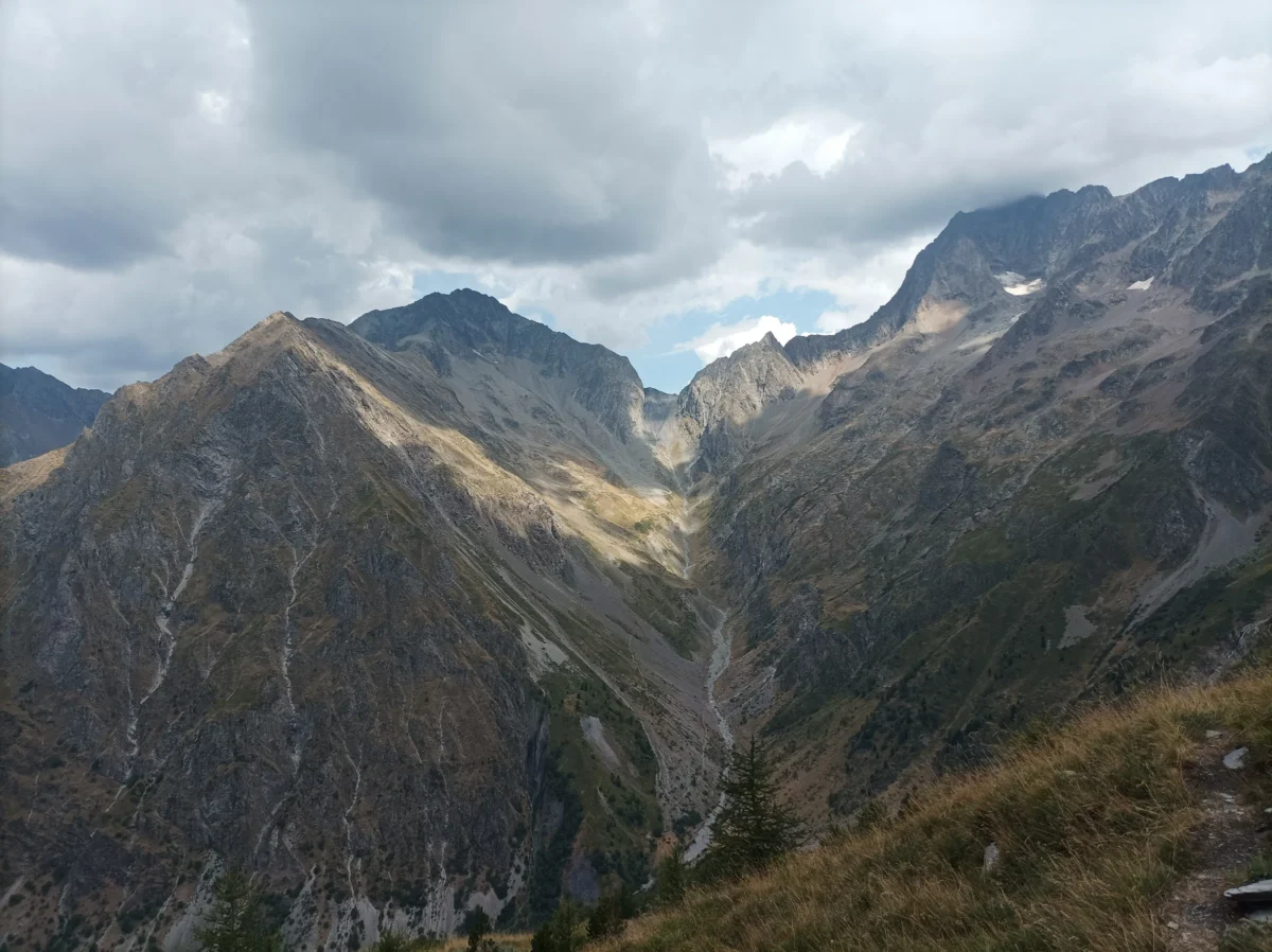 Scenic landscape of GR54 - Tour de l'Oisans in France