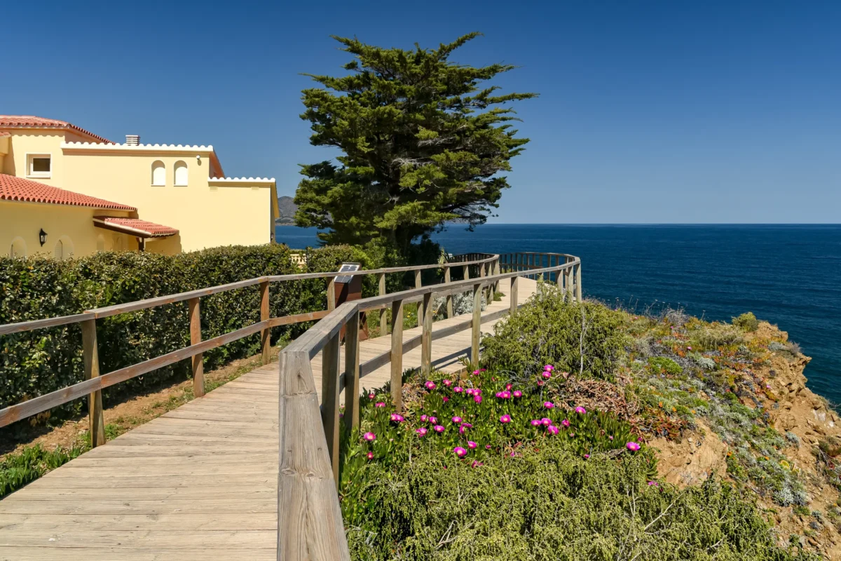 Scenic landscape of GR92 - Mediterranean Trail in Spain
