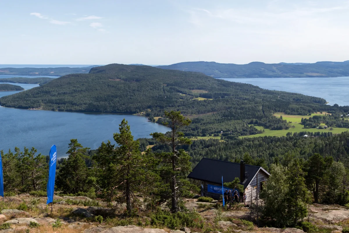 Scenic landscape of The High Coast Trail (Hoga Kustenleden) in Sweden