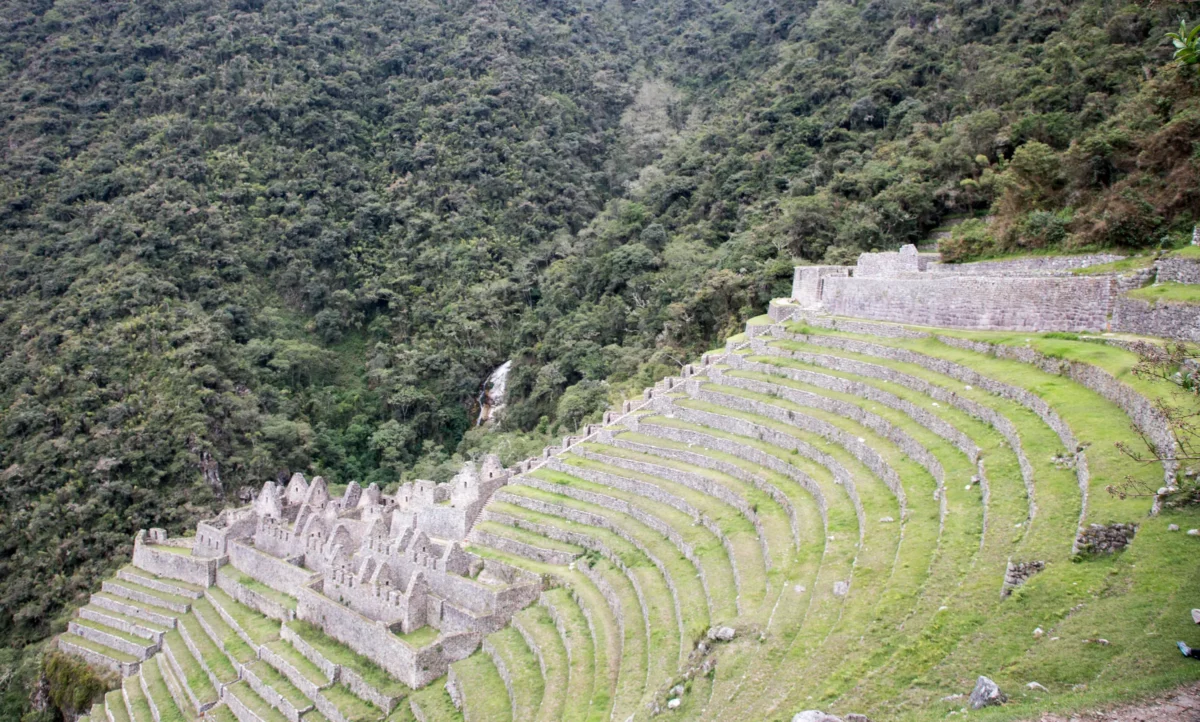 Scenic landscape of Inca Trail to Machu Picchu (Short Route) in Peru