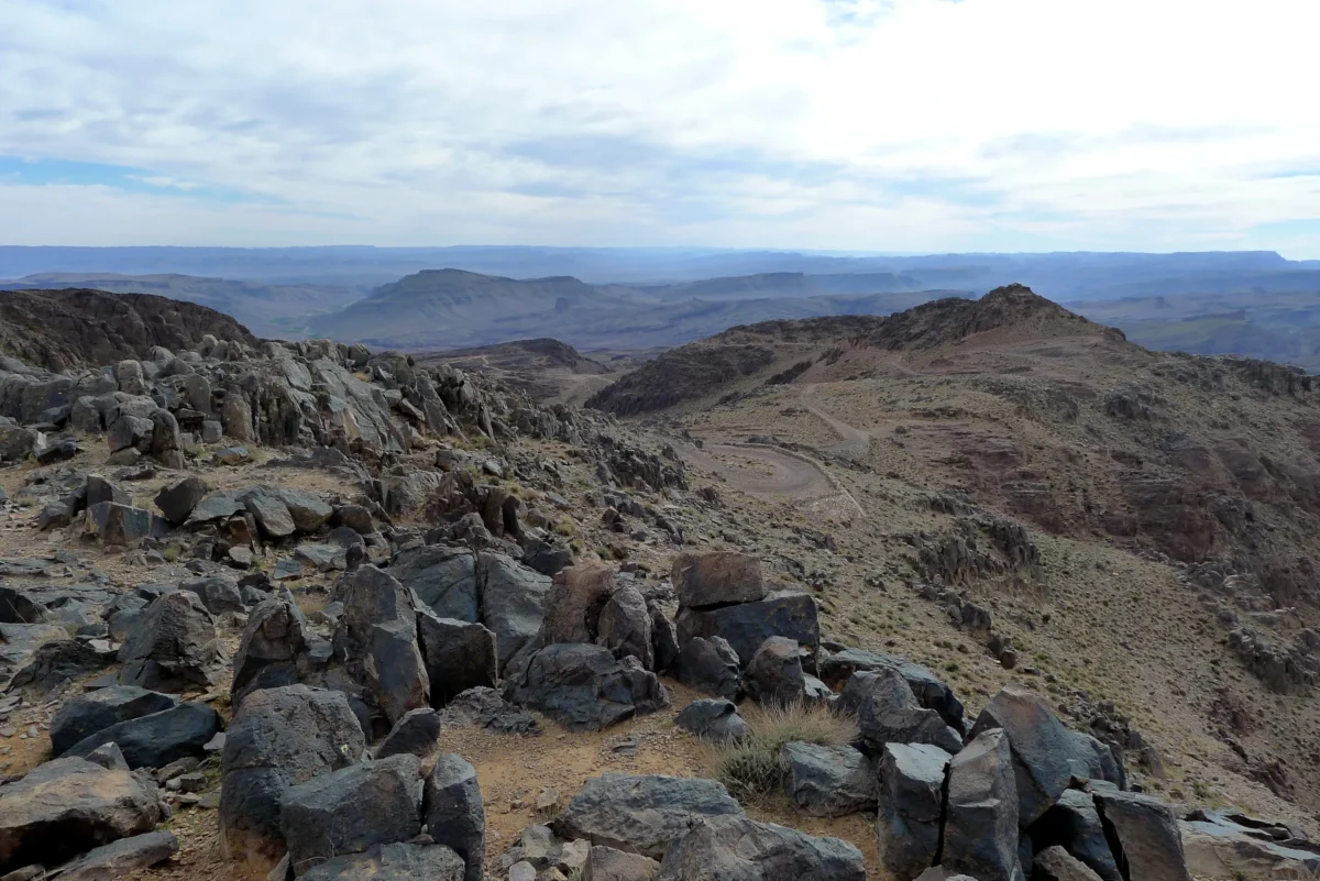 Scenic landscape of Jebel Sahro Trek in Morocco