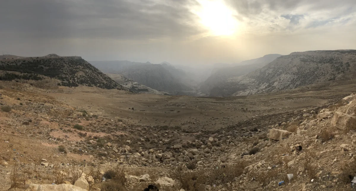 Scenic landscape of Jordan Trail in Jordan