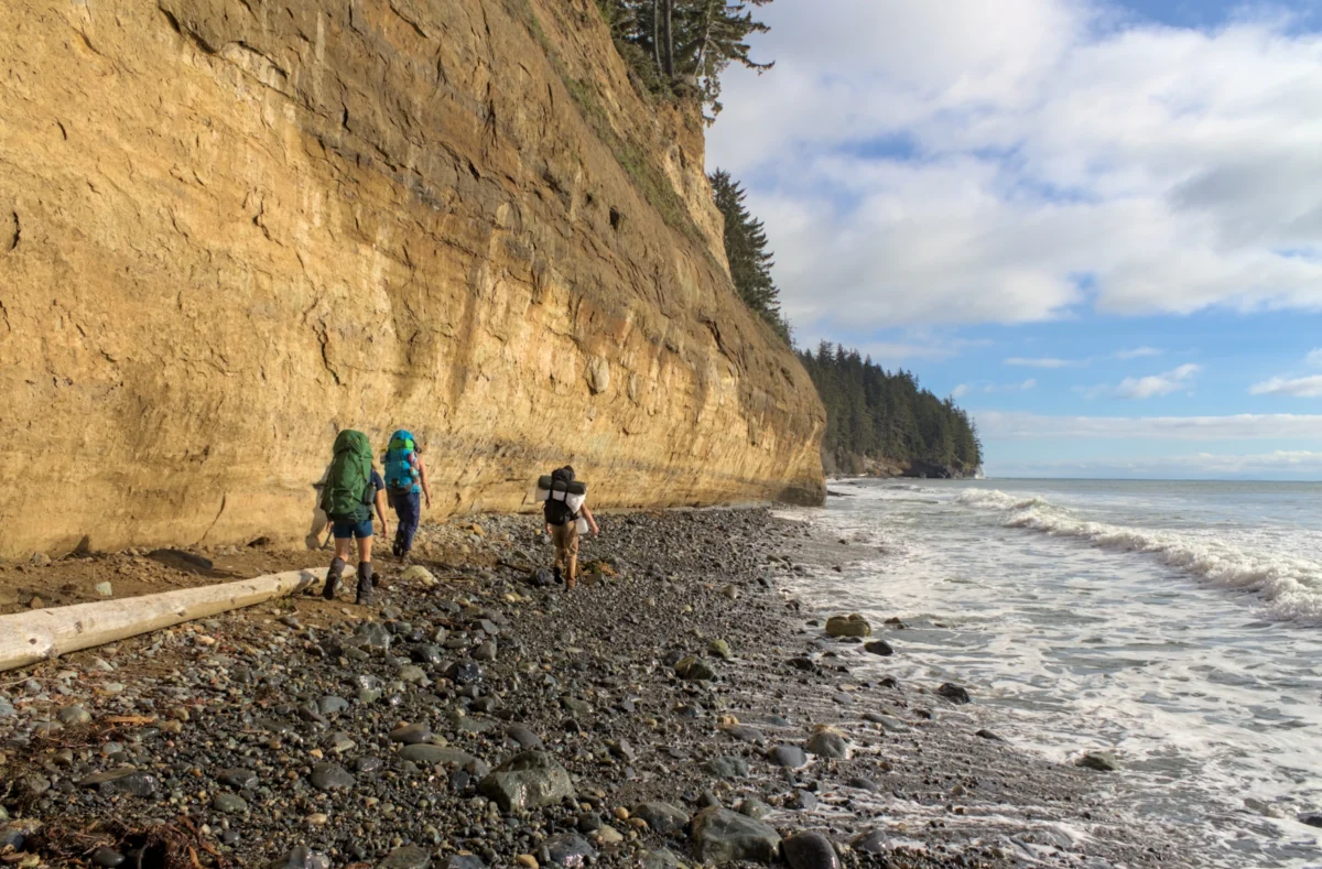 Scenic landscape of Juan de Fuca Trail in Canada