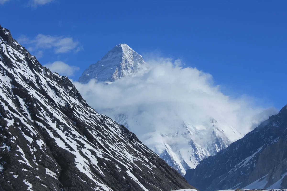 Scenic landscape of K2 Base Camp Trek (Baltoro Glacier) in Pakistan