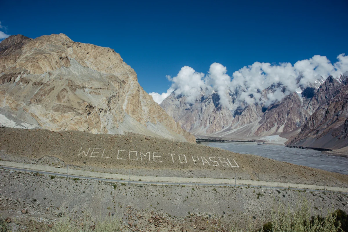 Scenic landscape of Karakoram Highway in Pakistan