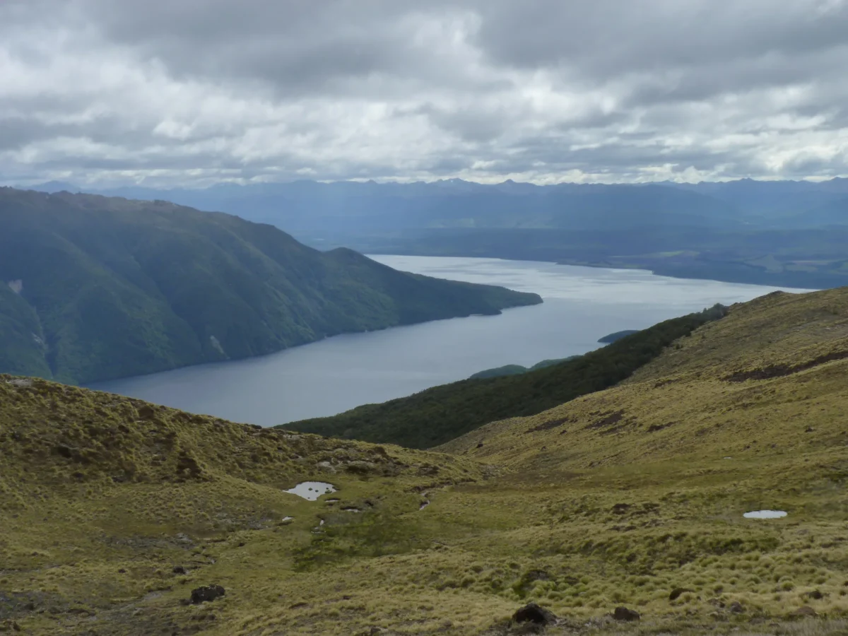 Scenic landscape of Kepler Track in New Zealand