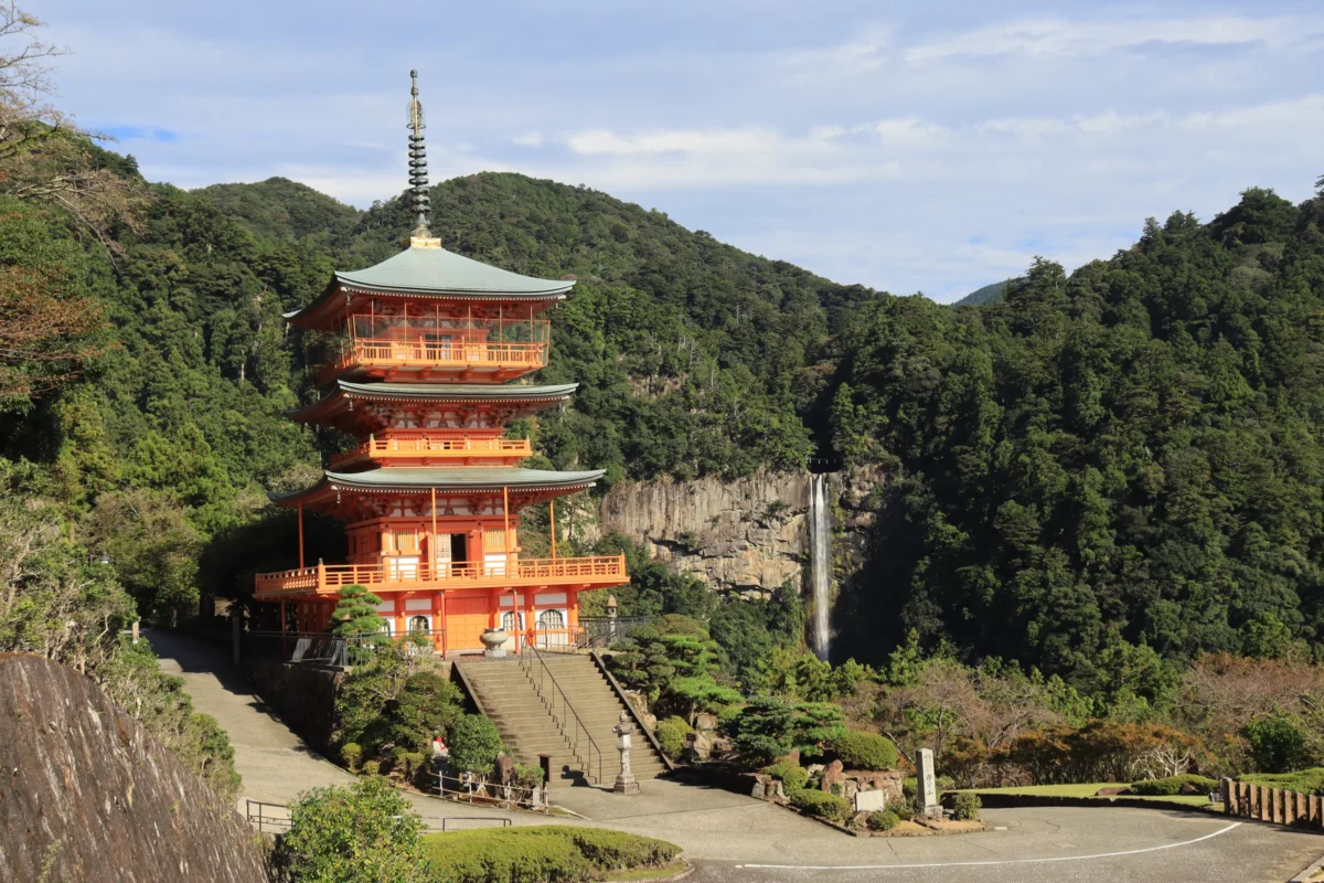 Scenic landscape of Kumano Kodo in Japan