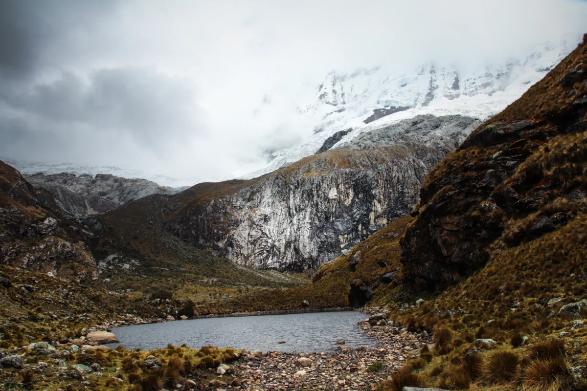 Scenic landscape of Laguna 69 Trek in Peru