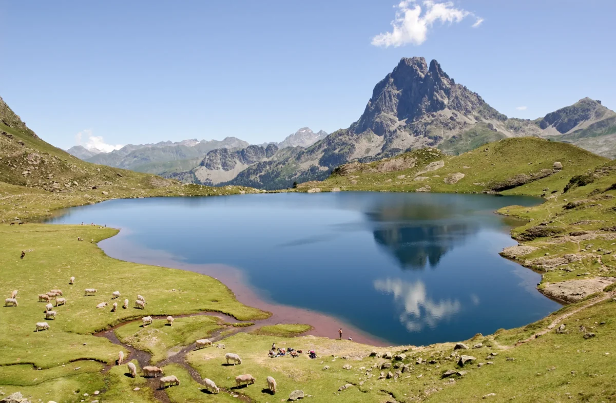 Scenic landscape of Les Lacs d'Ayous in France