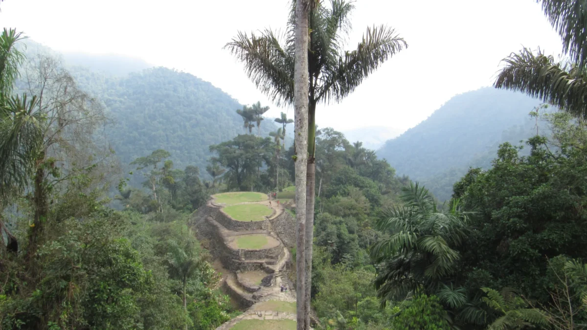 Scenic landscape of Lost City Trek (Ciudad Perdida) in Colombia