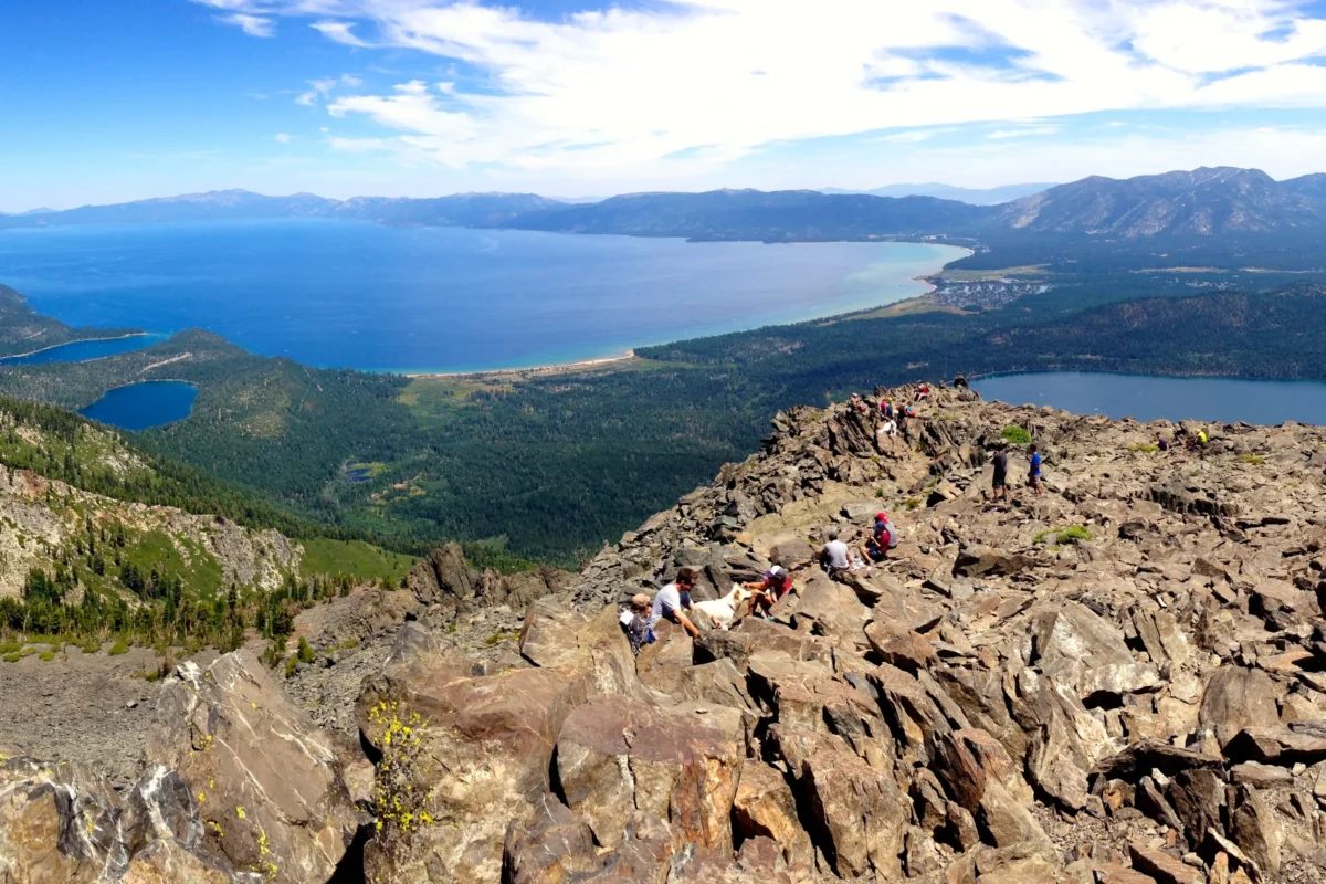 Scenic landscape of Mount Tallac Trail in USA