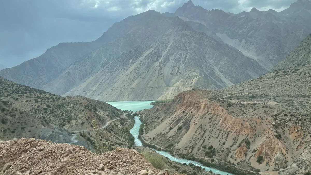 Scenic landscape of Pamir Mountain Desert Trek in Tajikistan