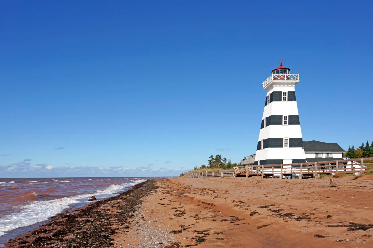 Scenic landscape of Prince Edward Island Coastal Trail in Canada