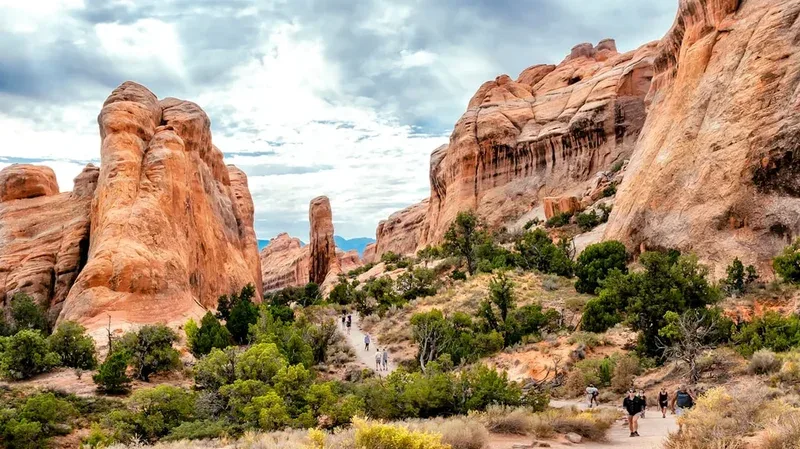 Scenic landscape of Red Cliffs Trail in Egypt