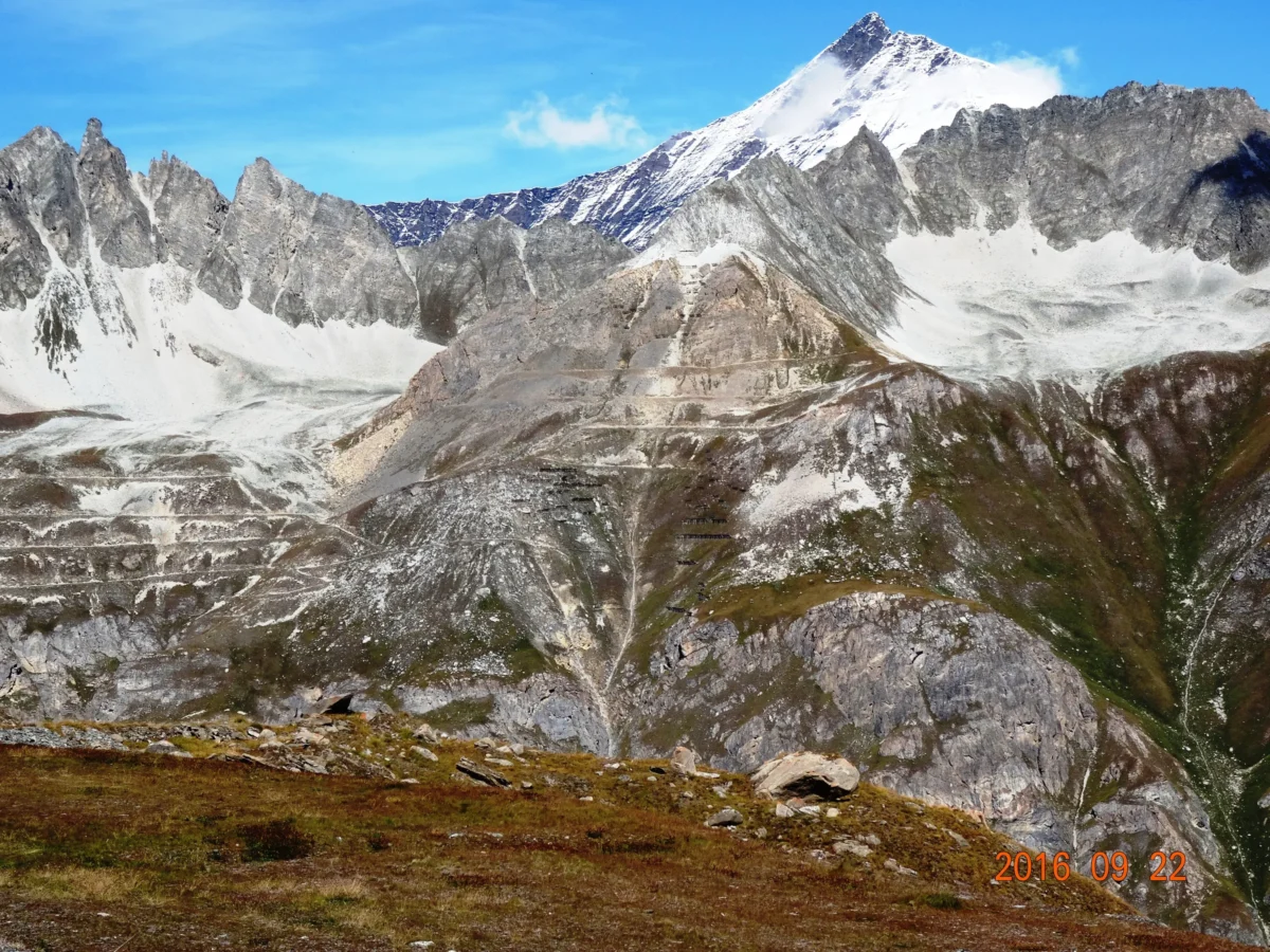 Scenic landscape of Route des Grandes Alpes in France