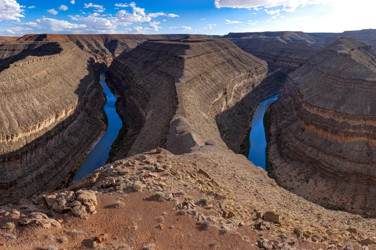 Scenic landscape of San Juan River Trek in USA