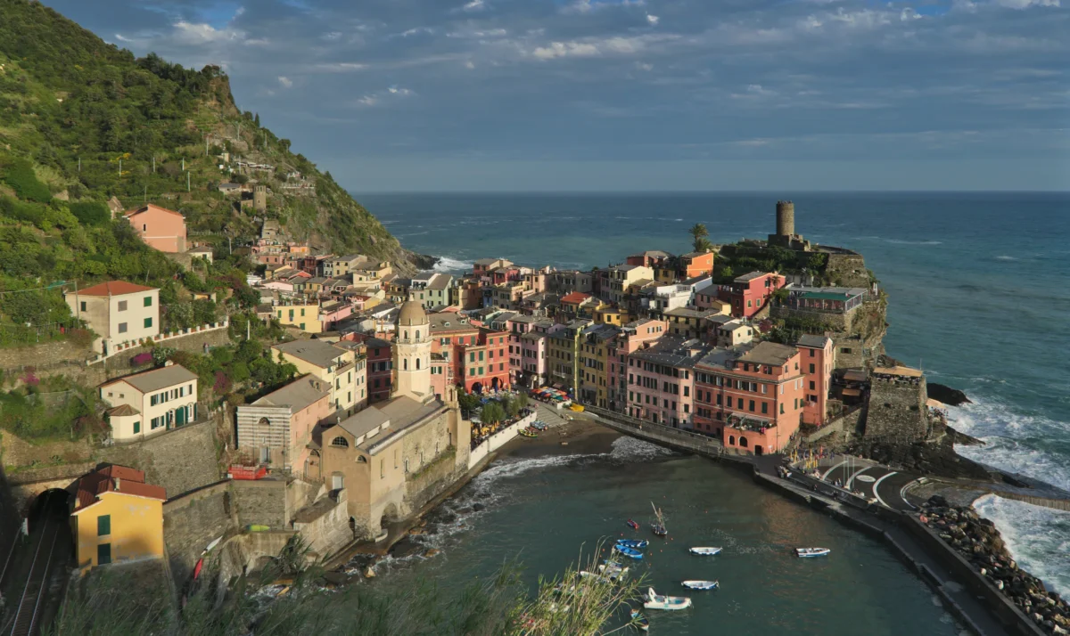 Scenic landscape of Sentiero Azzurro (Blue Trail) in Italy