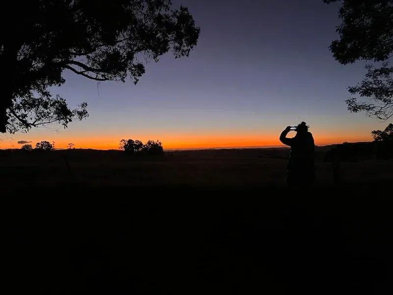 Scenic landscape of Sunrise Track in Australia