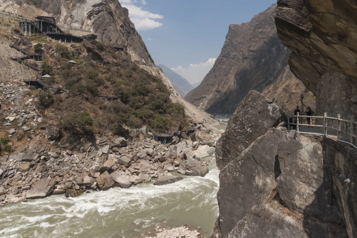 Scenic landscape of Tiger Leaping Gorge in China