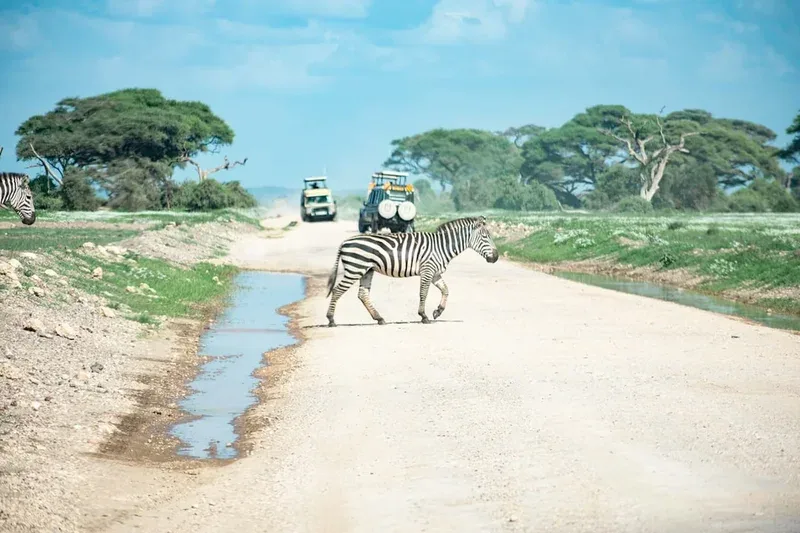 Scenic landscape of Tsavo East Safari Walk in Kenya