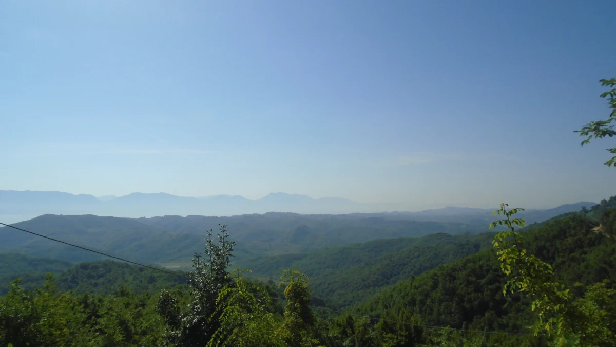 aerial view of mountain