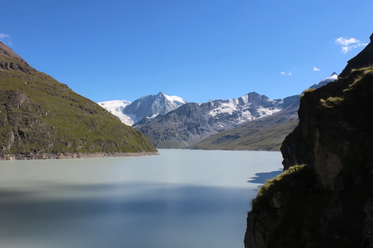 Scenic landscape of Walkers Haute Route in France/Switzerland