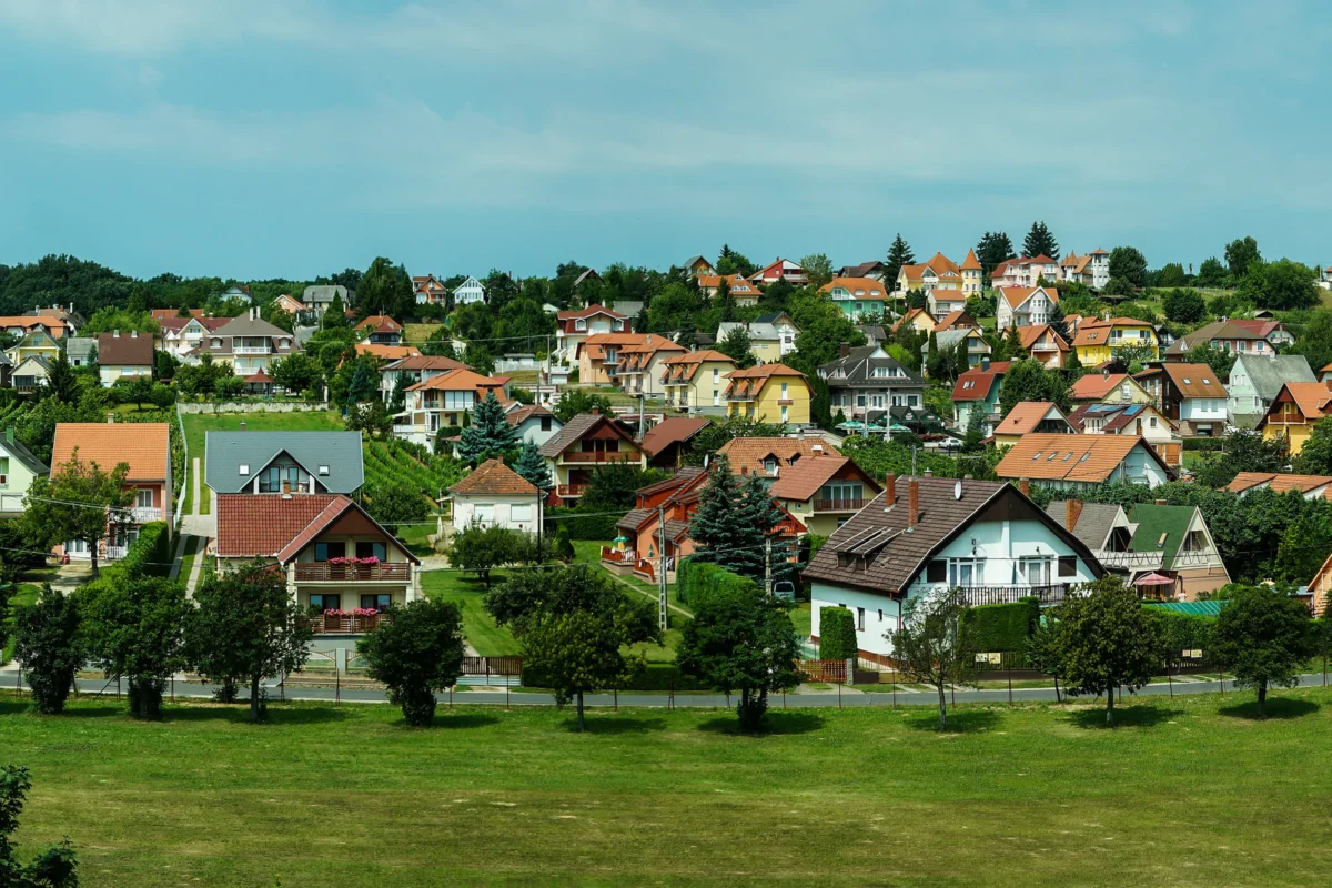 Scenic landscape of Zalakaros Coastal Path in Hungary