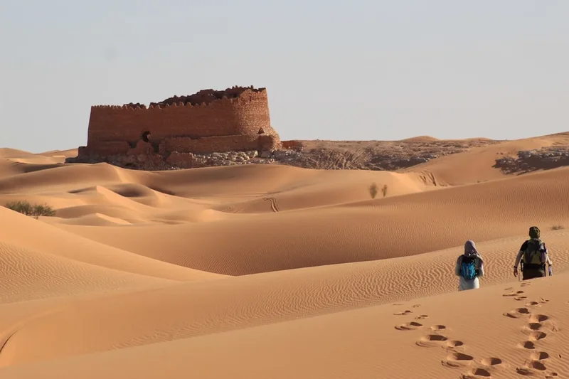 Scenic landscape of Tassili Plateau Circuit in Algeria