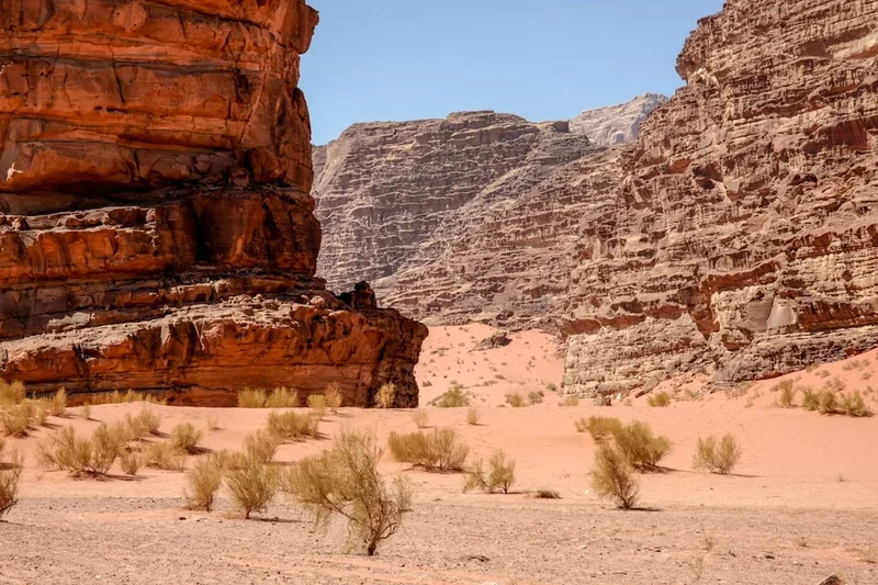 Scenic landscape of Wadi Rum Trek in Jordan