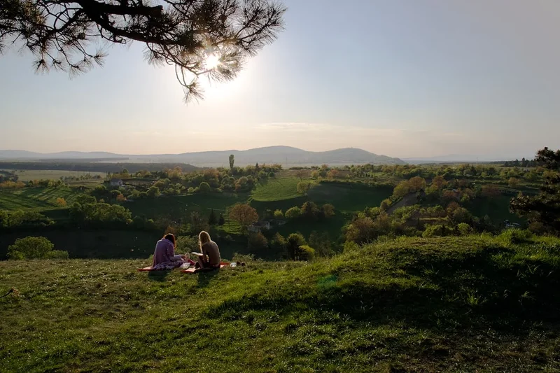 Scenic landscape of Zalakaros Coastal Path in Hungary