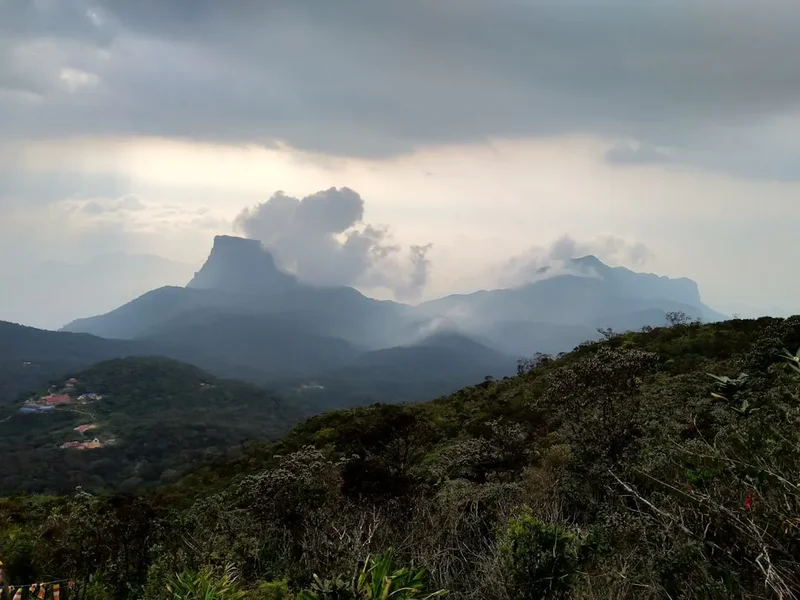 Mountain and nature scenery on the Adams Peak Sri Pada