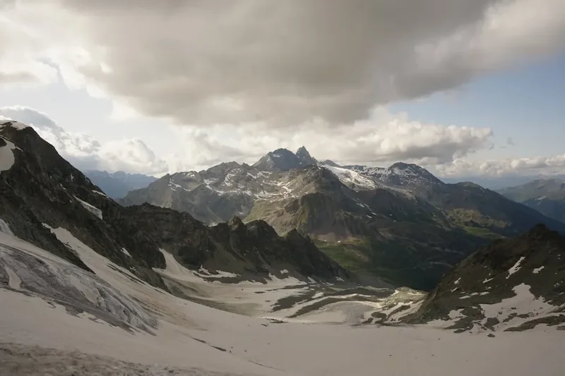 Mountain and nature scenery on the Aletsch Glacier Trail